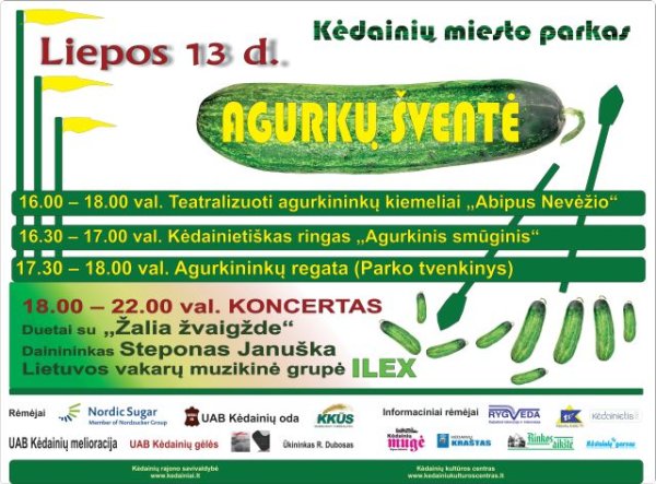 Į Kėdainius kviečia jau 16-oji Agurkų šventė
