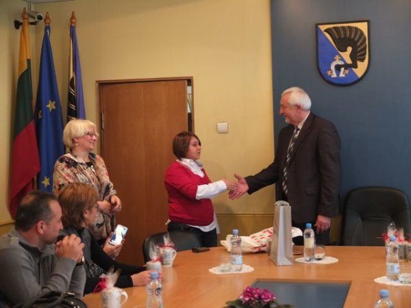 Rajono vadovai priėmė Kėdainių specialiosios mokyklos vykdomo projekto partnerius iš užsienio
