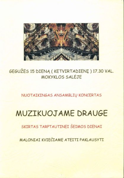 Kviečia Kėdainių muzikos mokykla