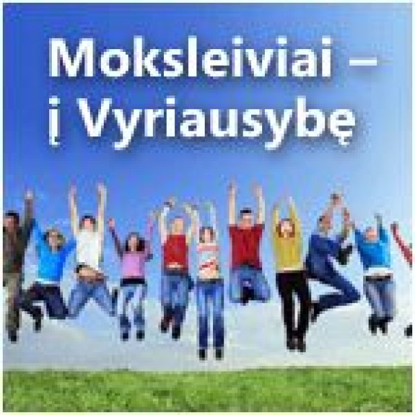 Vyksta registracija į šeštąjį projektą „Moksleiviai – į Vyriausybę“