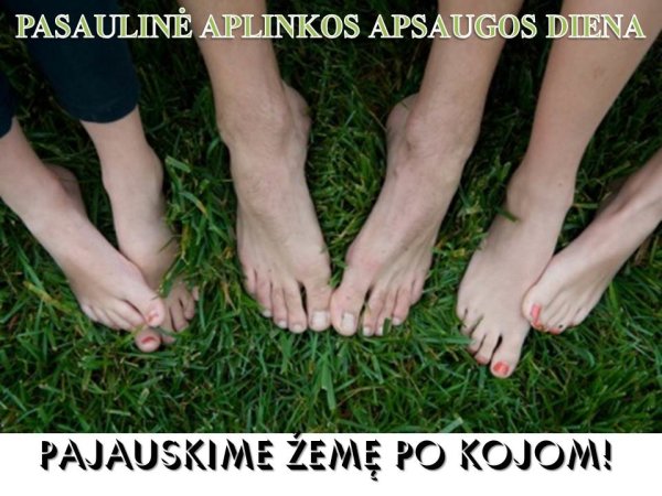  Birželio 5-ąją kviečia pavaikščioti basomis