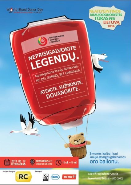 Birželio 19 d. kviečia dovanoti kraujo