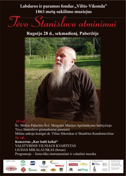 Paberžėje trečiąsyk suspindės Tėvo Stanislovo atminimo žiburiai