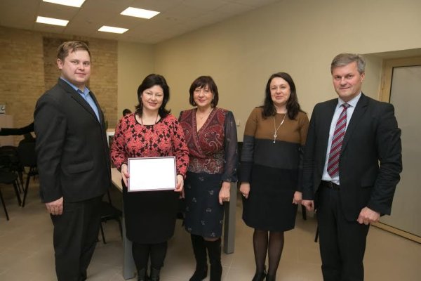 Kėdainietei įteikta padėka