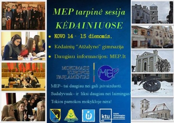 Kėdainiuose vyks Mokomojo Europos Parlamento tarpinė sesija
