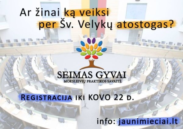 Ką galime pasiūlyti vaikams ir jaunimui atostogų metu?