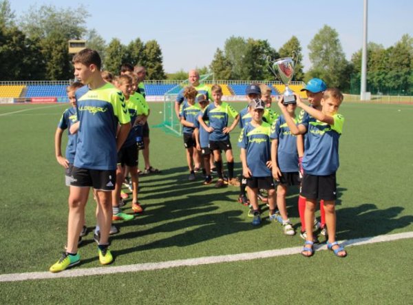 Miesto gimtadienį pradėjo mažieji futbolininkai