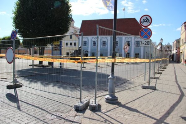 Tęsiami Didžiosios Rinkos aikštės rekonstrukcijos darbai