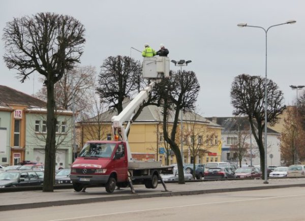 Miestas ruošiasi kalėdiniam laikotarpiui 