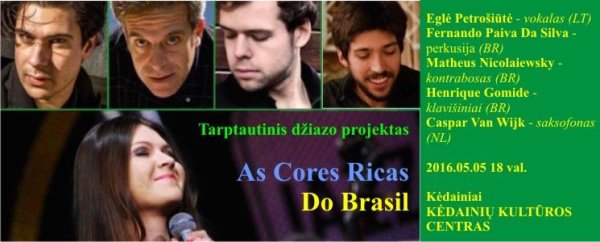 Braziliškas džiazas – jau šį ketvirtadienį