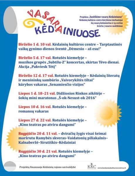 Projektas „Susitikime vasarą Kėdainiuose“