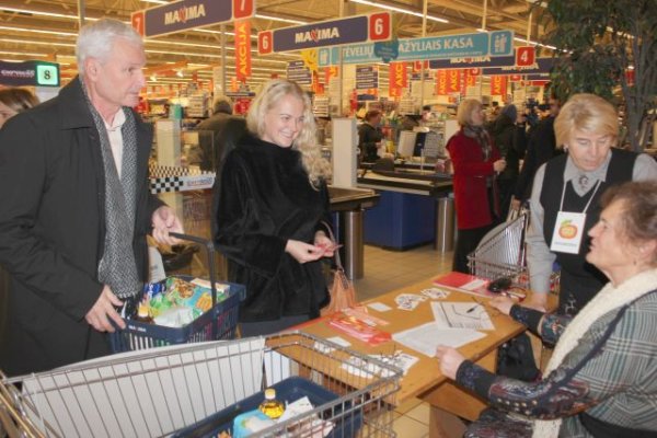 „Maisto banko“ akcijoje Kėdainiuose paaukotas rekordinis kiekis maisto produktų