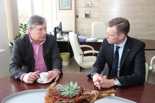 Meras S. Grinkevičius su TS-LKD pirmininku G. Landsbergiu aptarė svarbiausias aktualijas 