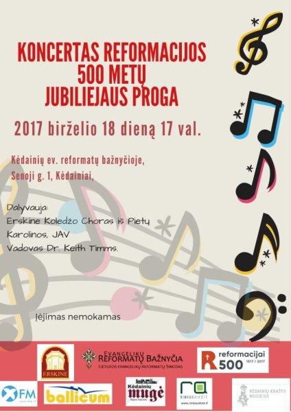 Koncertas, skirtas Reformacijos 500 metų jubiliejui