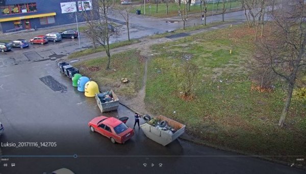 Neatsakingai atsikratančiuosius atliekų stebi vaizdo kameros