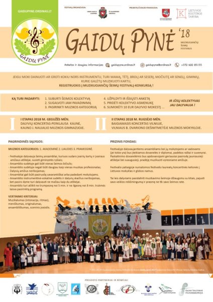 Muzikuojančių šeimų festivalis „Gaidų pynė“ jau trečiąjį kartą kviečia dalintis muzikavimo džiaugsmu