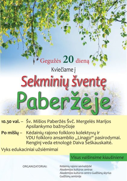 Sekminių šventė Paberžėje