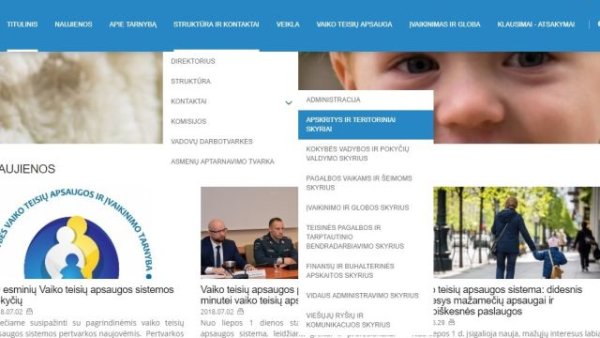 Kaip rasti teritorinių padalinių kontaktus