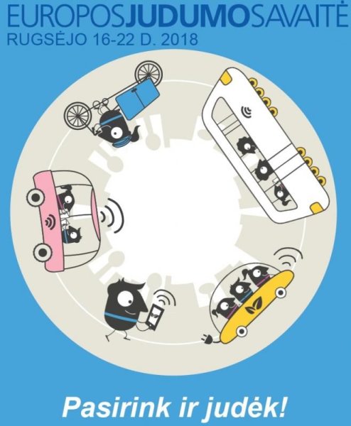 Rugsėjo 16 d. prasidėjo Europos judumo savaitė. Rugsėjo 22-oji – diena be automobilio