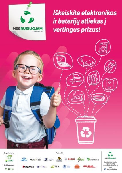Kviečiame Kėdainių rajono gyventojus ir įmones jungtis prie naujojo projekto „MES RŪŠIUOJAM“ sezono