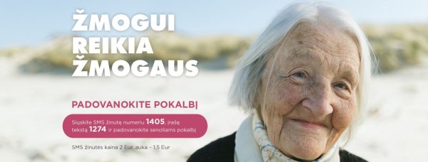 „Sidabrinė linija“ pradėjo viešinimo kampaniją „Žmogui reikia Žmogaus“