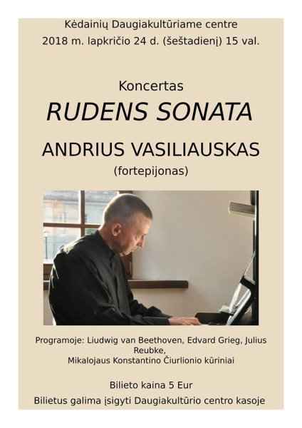 Šeštadienį – gražus koncertas!
