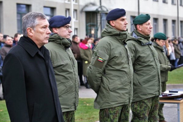 Meras dalyvavo šauktinių priesaikos ceremonijoje