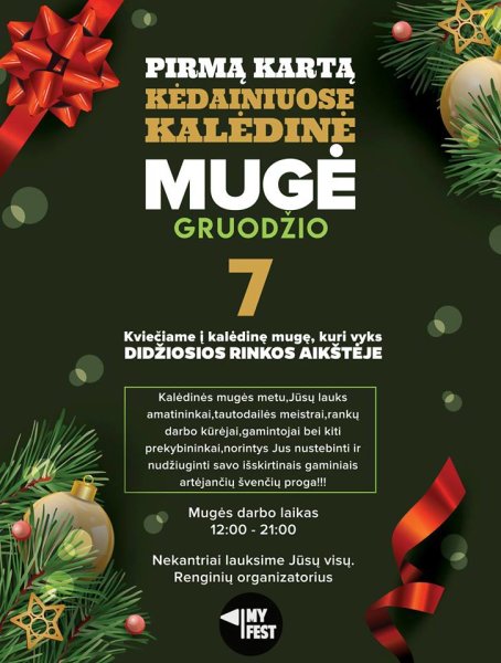 Kalėdinė mugė - Didžiosios Rinkos aikštėje!