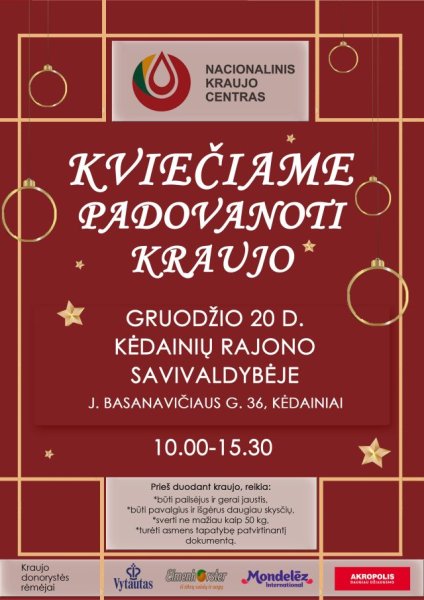 Sukurkime kartu Kalėdinį stebuklą – padovanokime viltį gyventi 