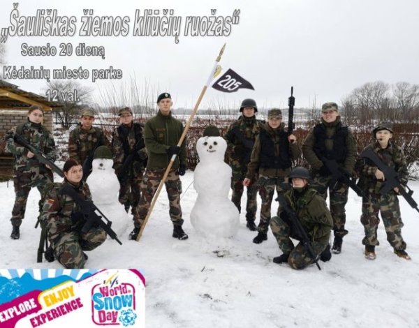 Sniego dieną -  su jaunaisiais Kėdainių šauliais!