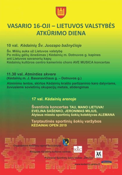 Vasario 16-oji – Lietuvos valstybės atkūrimo diena