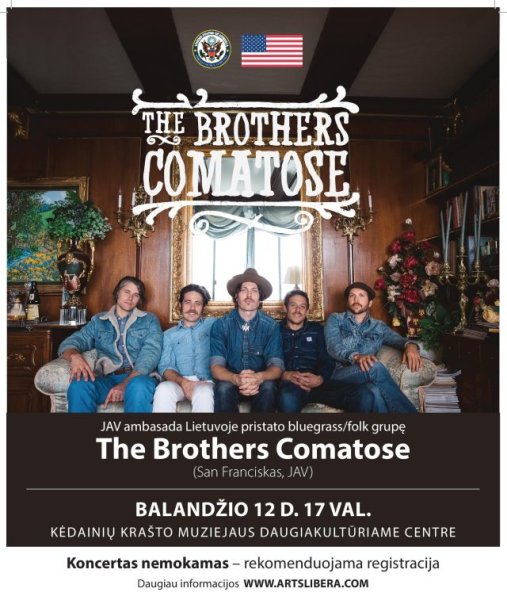 Amerikietiško bliugraso siautulys Kėdainiuose – „The Brothers Comatose“