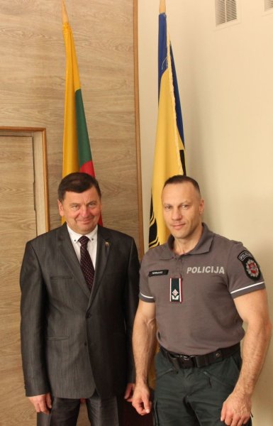 Kėdainių meras susitiko su generaliniu policijos komisaru Linu Pernavu