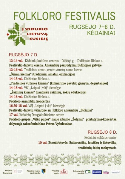 Tegyvuoja folkloras! Susieikime į Vidurio Lietuvą!