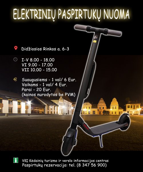 Naudokitės paspirtukų nuomos galimybėmis