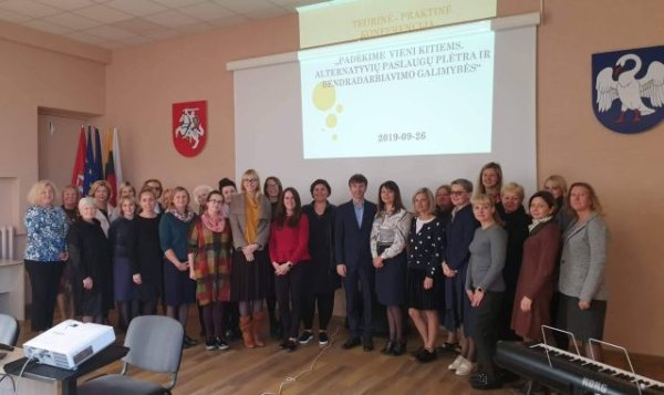 Padėkime vieni kitiems. Alternatyvių paslaugų plėtra ir bendradarbiavimo galimybės