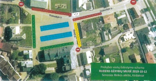 Rudens gėrybių mugėje bus ribojamas eismas