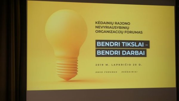 VI rajono nevyriausybinių organizacijų forumas kvietė diskutuoti apie bendrus tikslus ir darbus