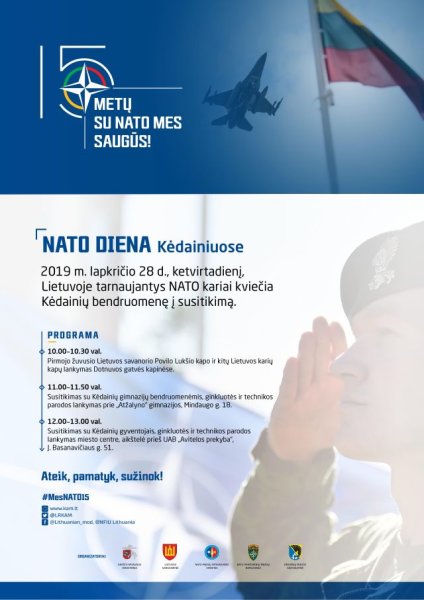 Ketvirtadienį - NATO diena Kėdainiuose