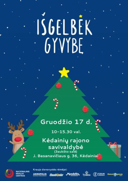 Prieš šventes – kraujo donorystės akcija