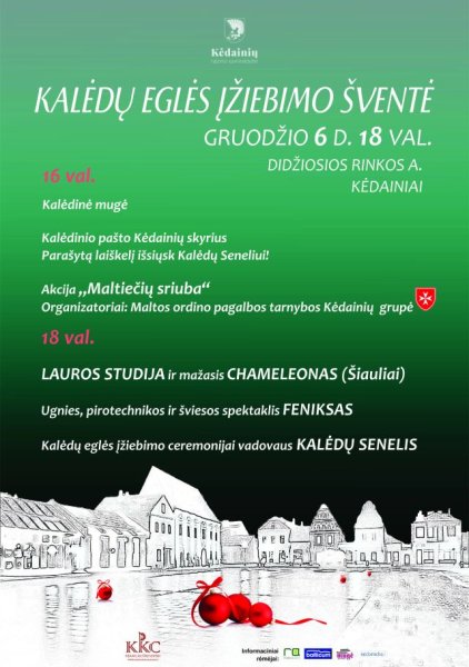 Šiandien Didžiosios Rinkos aikštę nušvies Kalėdų eglė