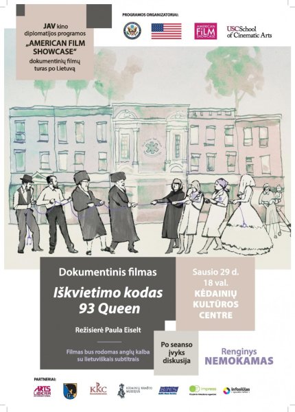 ŠIANDIEN. Filmas „Iškvietimo kodas – 93 Queen“ Kėdainiuose tęsia JAV kino diplomatijos turą po...