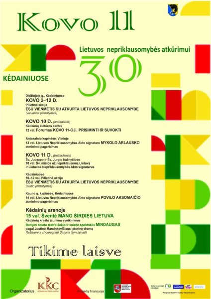 KOVO 11-osios renginių programa 