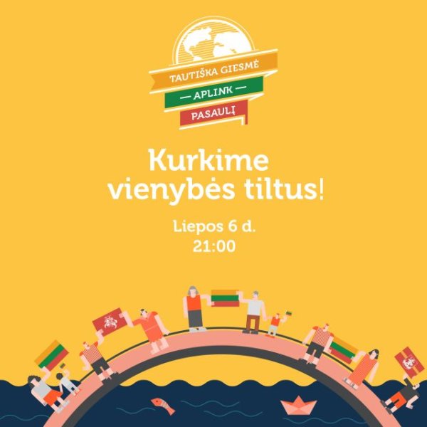 Liepos 6 dieną giedosime „Tautišką giesmę“