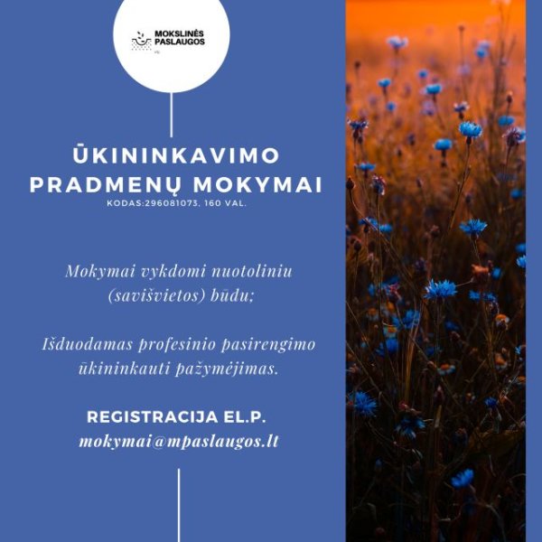 Rengiami mokymai ūkininkams