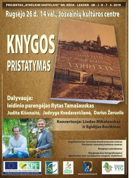 Kviečia į knygos pristatymą