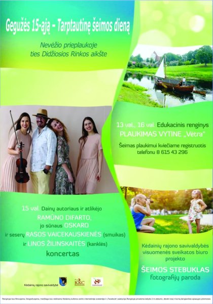 Tarptautinė šeimos diena - gegužės 15-oji