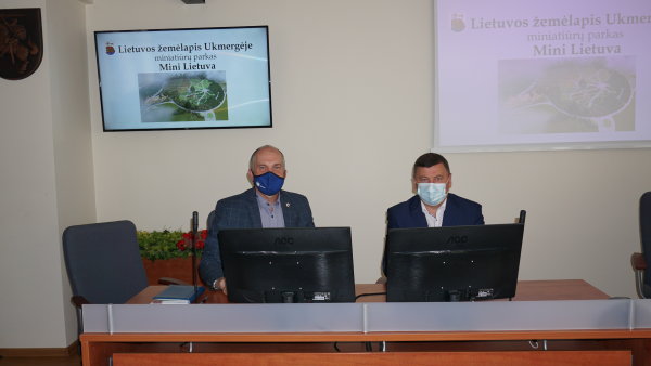Su Kėdainių rajono meru aptartas Ukmergėje kuriamo parko projektas