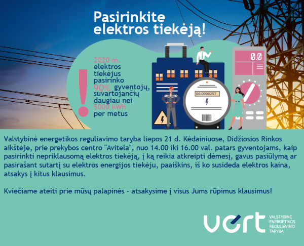 Patars gyventojams, kaip  pasirinkti nepriklausomą elektros tiekėją