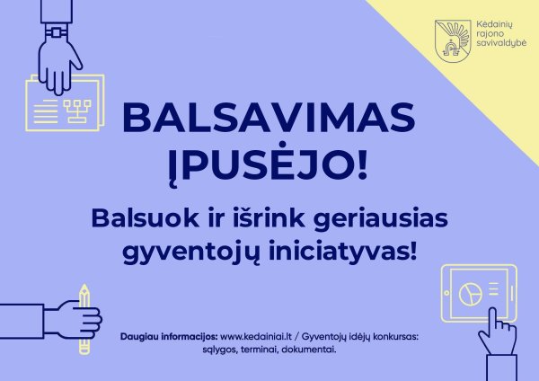 Balsavimas įpusėjo!